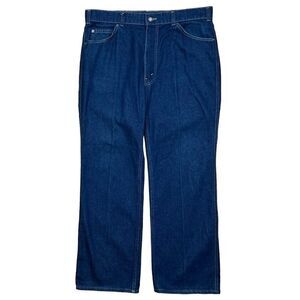 Vintage‎ Levis With A Skosh More Room Jeans Mens Size 38 x 30 Dark Blue Boot '84